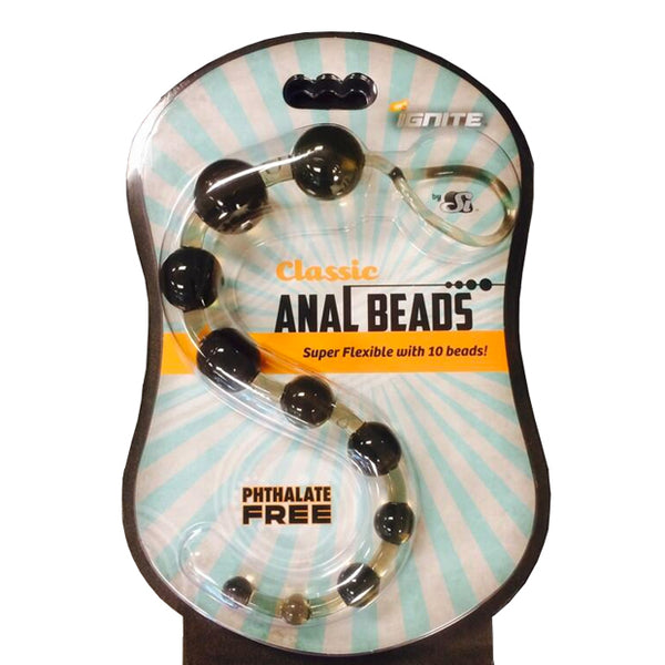 SI Classic Anal Beads (Black)