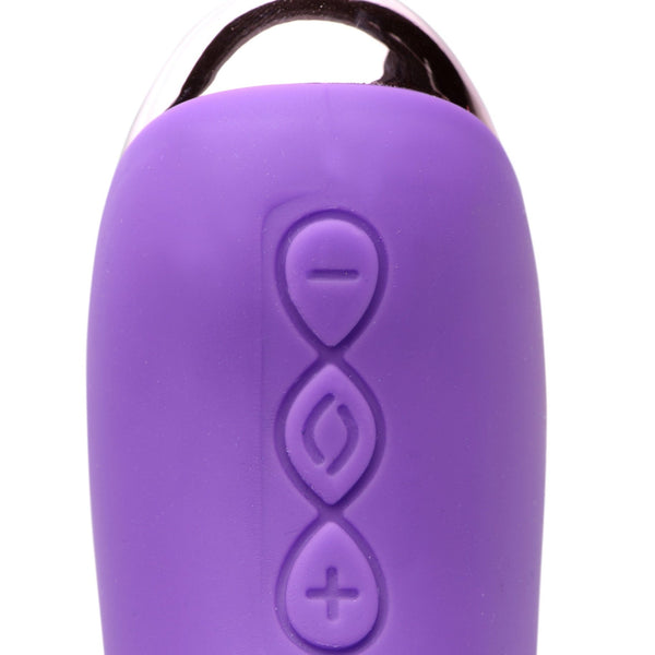 50X Silicone Beaded Vibrator - Purple - Royal Sins