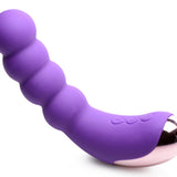 50X Silicone Beaded Vibrator - Purple - Royal Sins