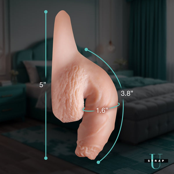 5.1" Uncut Silicone Packer Dildo - Light - Royal Sins