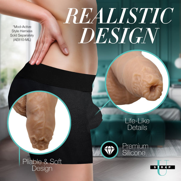 5.1" Uncut Silicone Packer Dildo - Medium - Royal Sins