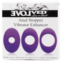 Evolved Vibrator Enhancer Silicone  - 3-Pack: Small, Medium, Thick Purple