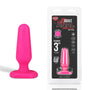 Hustler All About Anal Seamless Silicone Butt Plug 3in Pink