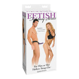 Fetish Fantasy Series For Him or Her 6 in. Hollow Strap-On Purple/Black