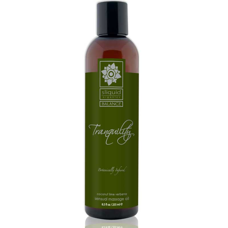 Sliquid Organics Balance Massage Oil Cedar Mint 8.5oz