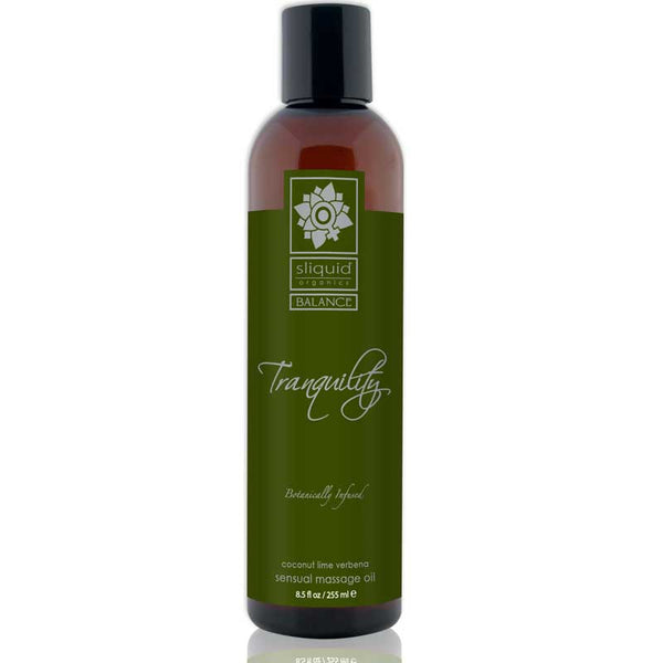Sliquid Organics Balance Massage Oil Cedar Mint 8.5oz