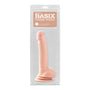 Basix Rubber Works 9 in. Suction Cup Dong With Balls Beige