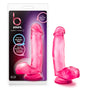 B Yours Sweet 'n Hard 1 Realistic 7 in. Dildo with Balls Pink