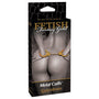 Fetish Fantasy Gold Metal Cuffs With Quick-Release Gold