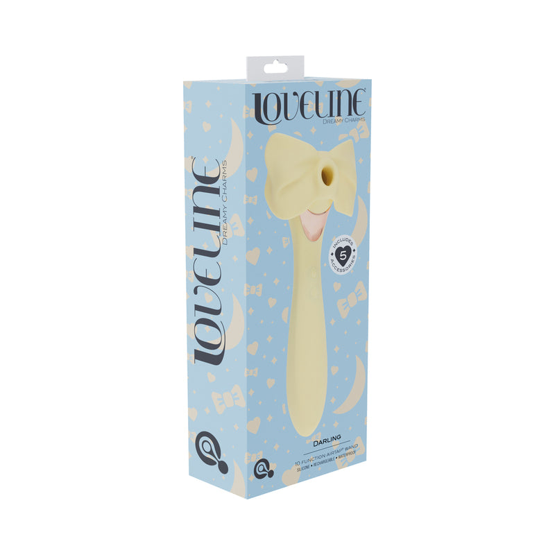 LoveLine Darling AirTapTech Rechargeable Vibrator Yellow