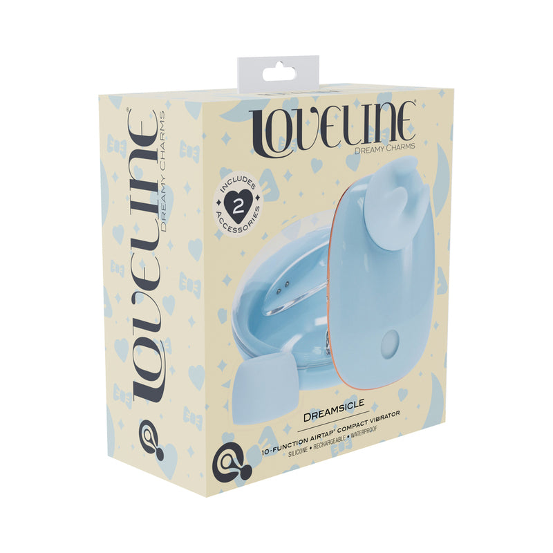 LoveLine Dreamsicle AirTapTech Rechargeable Vibrator Blue