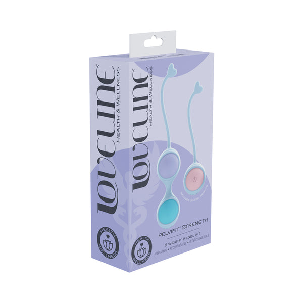 LoveLine PelviFit Strength Kegel Kit with Remote Purple