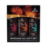 Earthly Body Hemp Seed Summer 2025 Massage & Body Oil Trio Gift Set