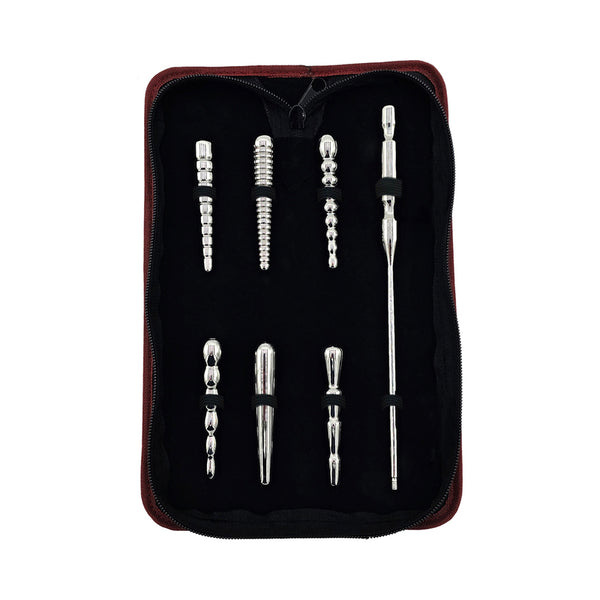 Rouge Stainless Steel Penis Plug Set 7pc with Bag
