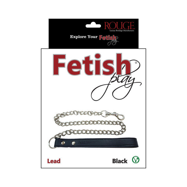 Rouge Fetish Play Vegan Leash Black