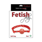 Rouge Fetish Play Vegan Ball Gag Red