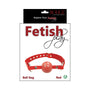 Rouge Fetish Play Vegan Ball Gag Red