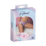 Magic Silk Pheromone Panties Mesh & Lace Boy Short 2-Pack Lilac/Rose Queen Size
