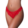 Magic Silk Sweetums Split Crotch Panty Cherry L/XL