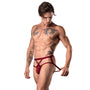 Male Power The Matchmaker Strappy Jock Burgundy L/XL