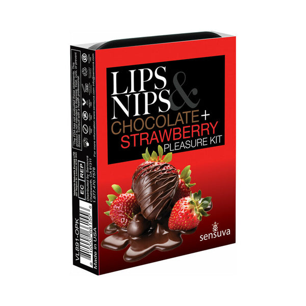 Sensuva Lips & Nips?Pleasure Kit?Chocolate Strawberry