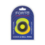 Forto F-43: Tiered Cock & Ball Ring Black