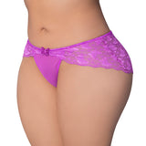 Magic Silk Butterfly Fantasies Boy Short Neon Purple Queen Size
