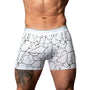 Male Power Soo Cumfy Boxer Brief Black/White L
