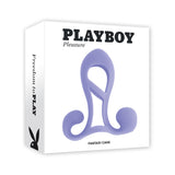 Playboy Fantasy Cage Rechargeable Vibrating Cock Cage Silicone Purple