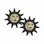 Pastease Sunburst: Sun & Moon Faces on Gold Glitter Sun Pasties