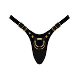 Strap-On-Me Leatherette Harness Fabulous One Size Black Glossy