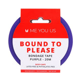 Me You Us Bound To Please Bondage Tape Restraints Purple 20 m