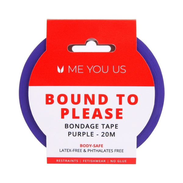 Me You Us Bound To Please Bondage Tape Restraints Purple 20 m