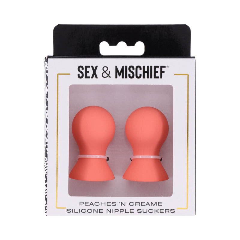 Sportsheets Sex & Mischief Peaches 'n CreaMe Silicone Nipple Suckers