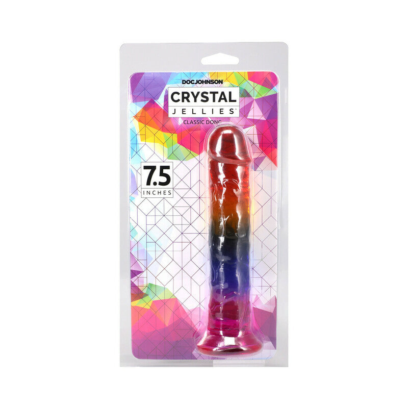 Crystal Jellies 7.5 in. Dong Rainbow
