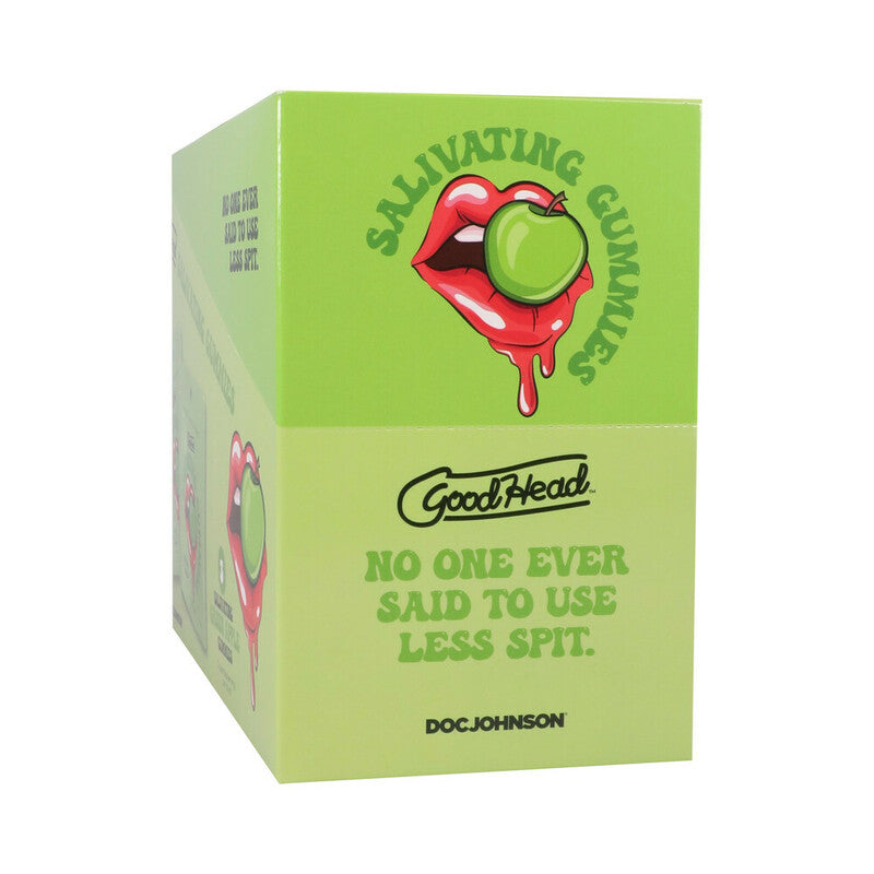 GoodHead Salivating Gummies 24-Pack Display Green Apple