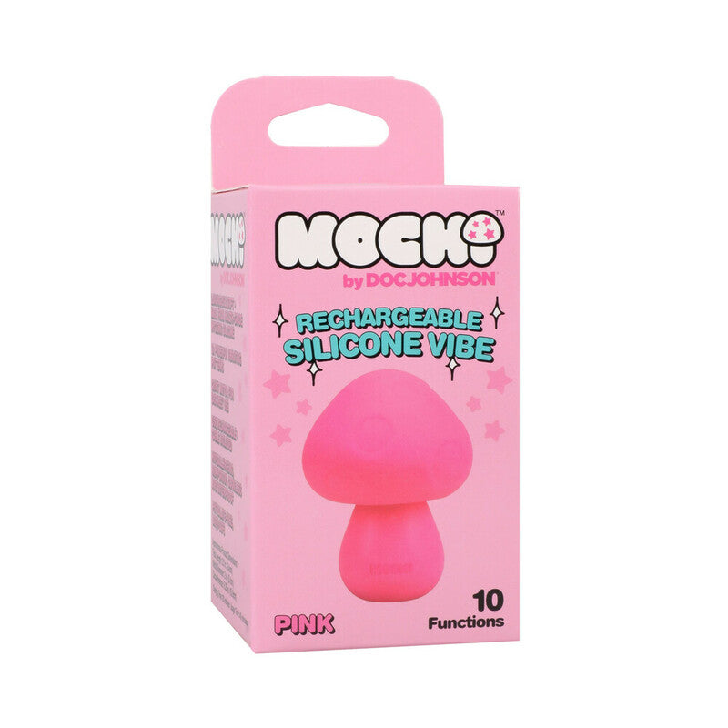 Mochi Mushroom Rechargeable Silicone Vibe Pink