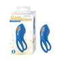 Gold Glam Cockring Blue