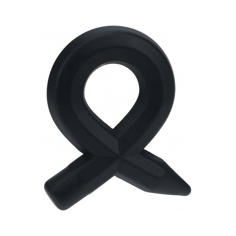 LEVELZ Pencil Liquid Silicone Cock Ring Black