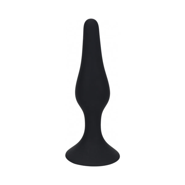 LEVELZ Slim Silicone Anal Plug Medium Black