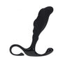 LEVELZ Rippled with Hard Loop Silicone Prostate Massager Large Black