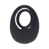 LEVELZ Vibrating Liquid Silicone Cock & Ball Ring Black