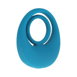 LEVELZ Vibrating Liquid Silicone Cock & Ball Ring Teal