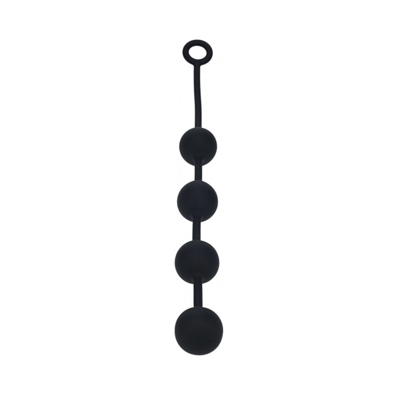 LEVELZ Round Silicone Anal Balls XLarge 50 mm Black