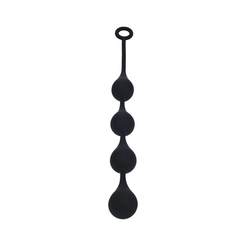 LEVELZ Waterdrop Silicone Anal Balls Large 40 mm Black