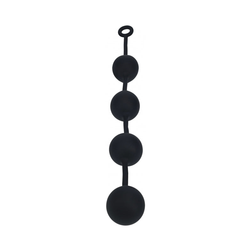 LEVELZ Round Silicone Anal Balls XXLarge 60 mm Black