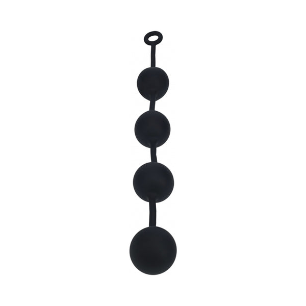 LEVELZ Round Silicone Anal Balls XXLarge 60 mm Black