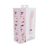Loveline Divine Rechargeable Silicone Ribbed G-Spot Vibrator Pink