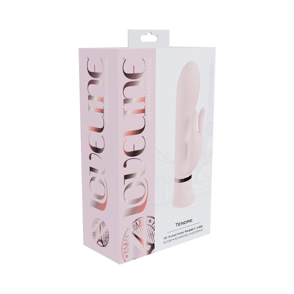 Loveline Tendre Rechargeable Silicone Rabbit Vibrator Pink