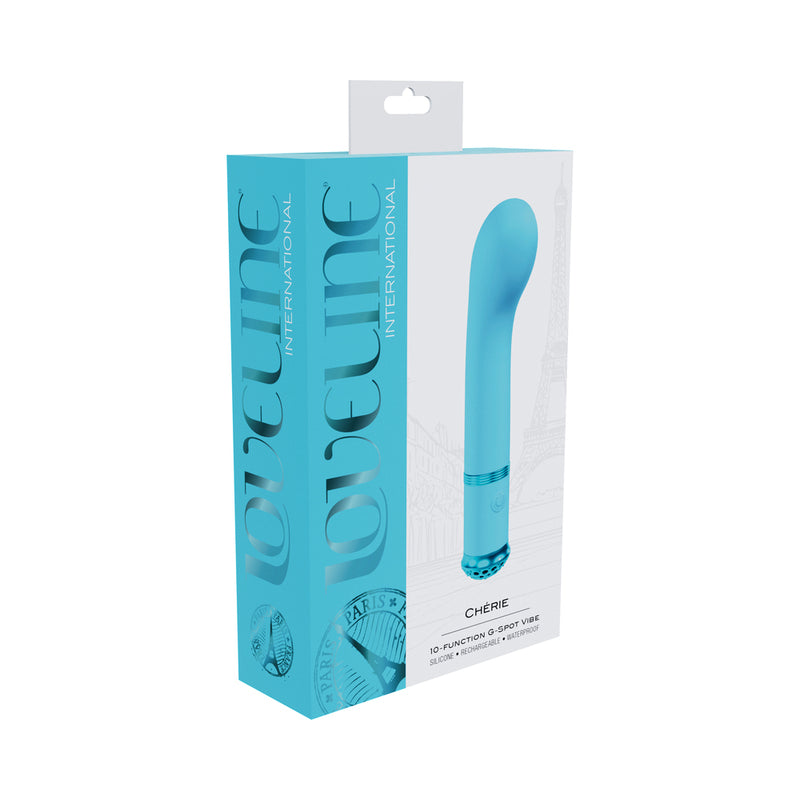 Loveline Cherie Rechargeable Silicone G-Spot Vibrator Blue